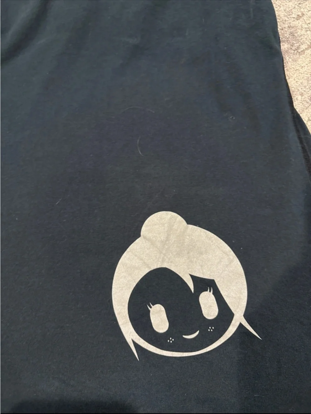Nike Black V-Neck Tank with Light Gray Graphic